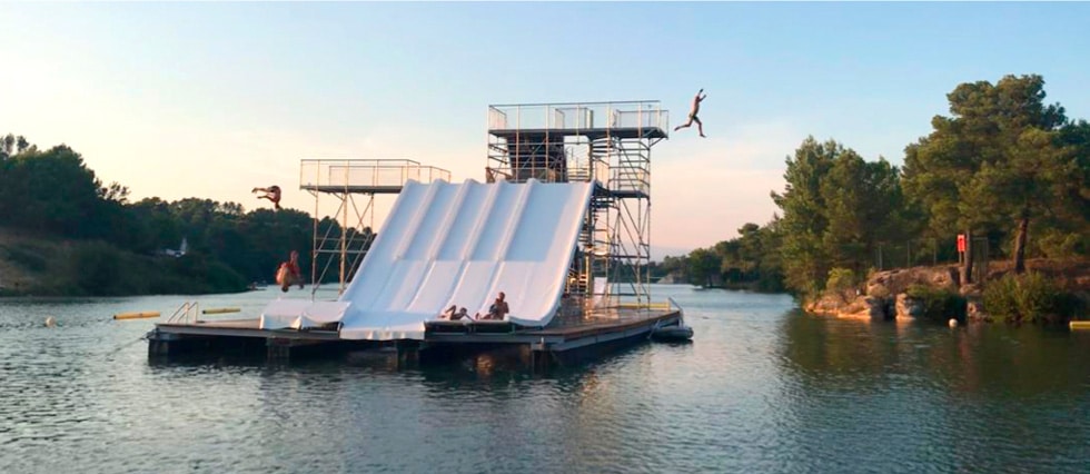 Conception de 5 Water-Jump — Structures acier pour parcs aquatiques (multi-sites France)