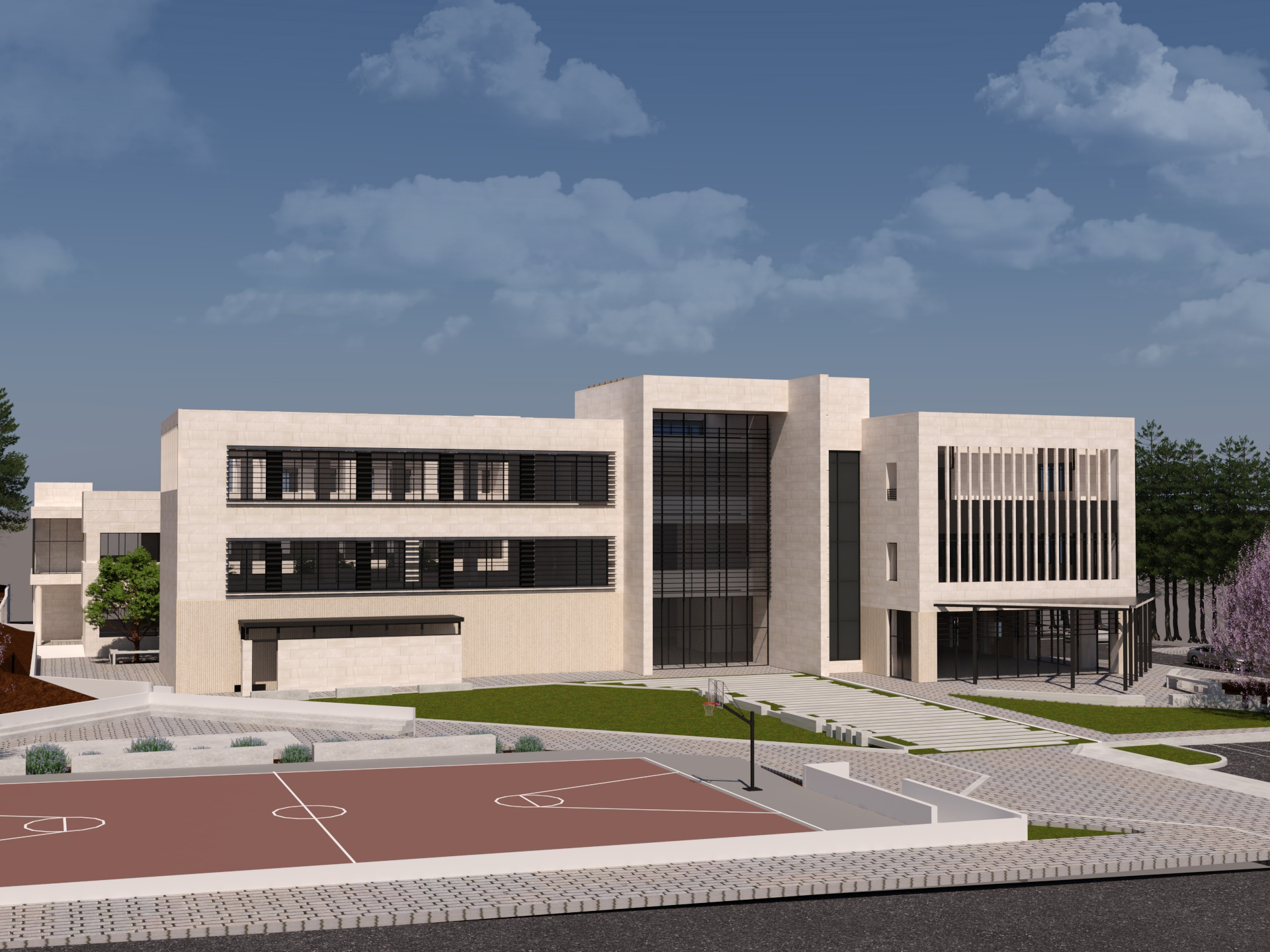 Construction de l’Ibn Sina Collège de Naplouse