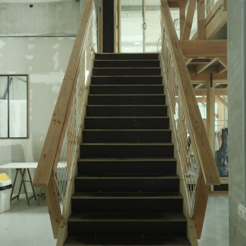 Création d’une mezzanine bois dans un immeuble existant
