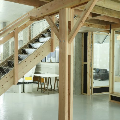 Création d’une mezzanine bois dans un immeuble existant