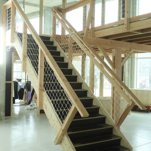 Création d’une mezzanine bois dans un immeuble existant