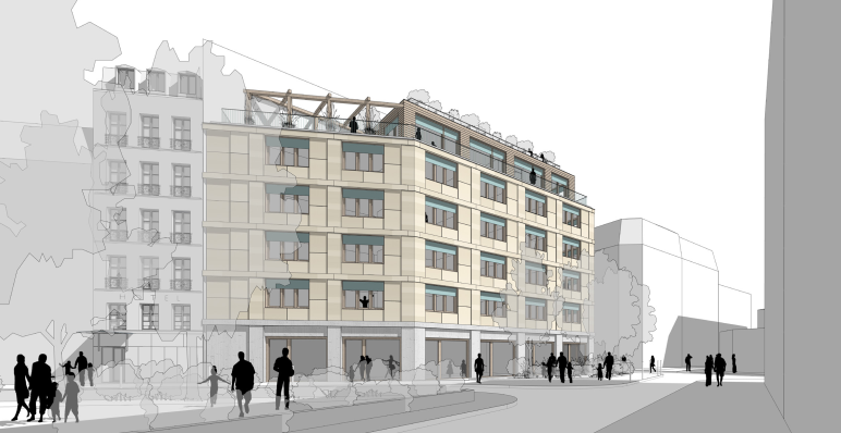 Pension de famille Gaîté - 24 logements et commerce
