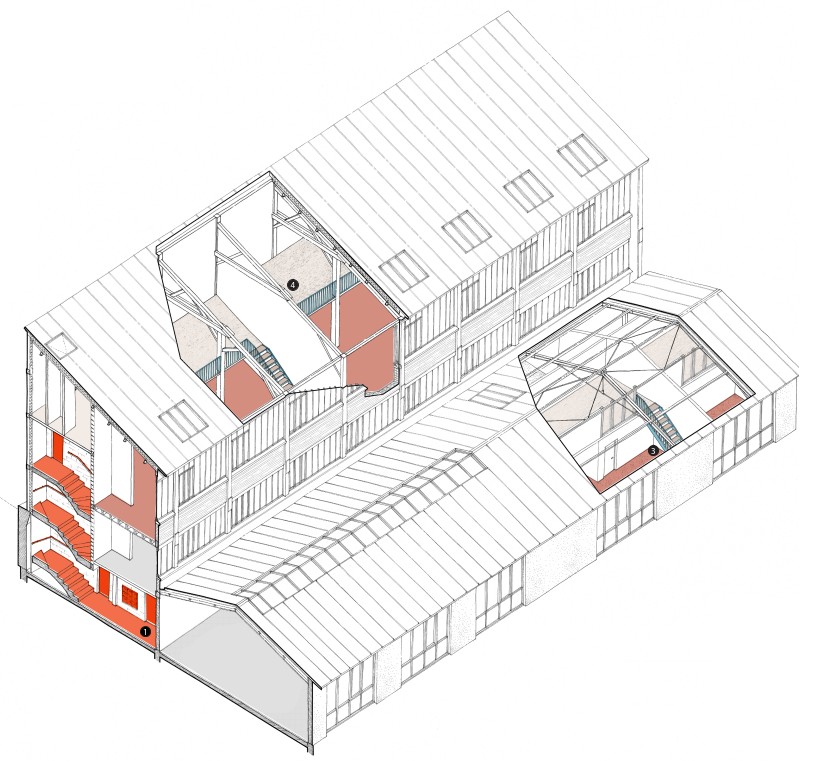 Réhabilitation d'ateliers d'artistes en ateliers-logements