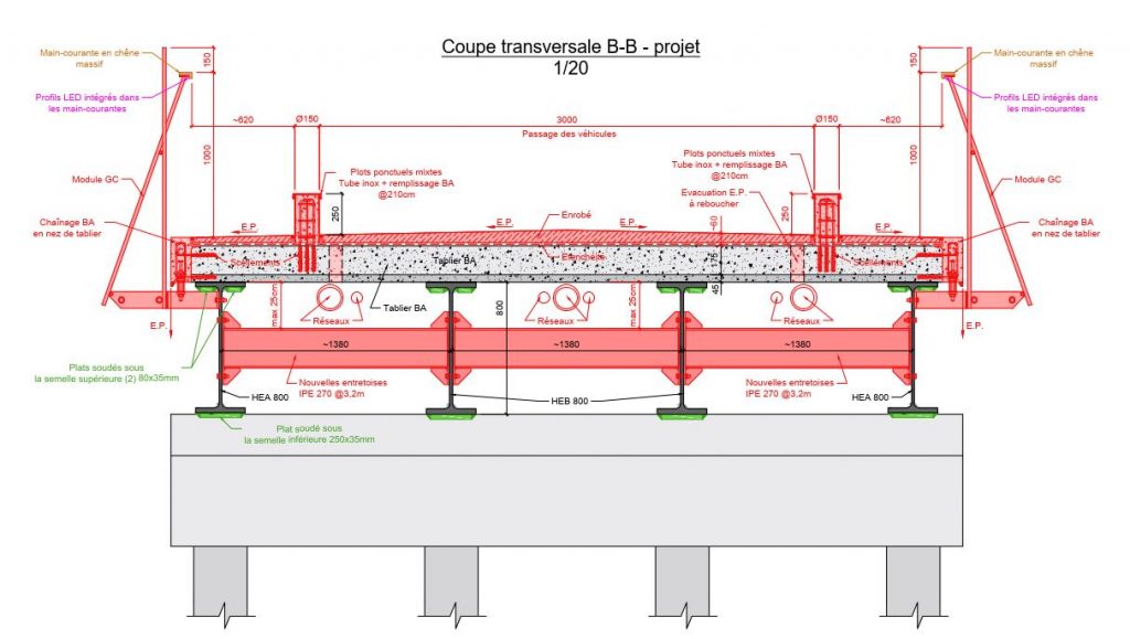Réhabilitation du pont routier du Moulin Apparent