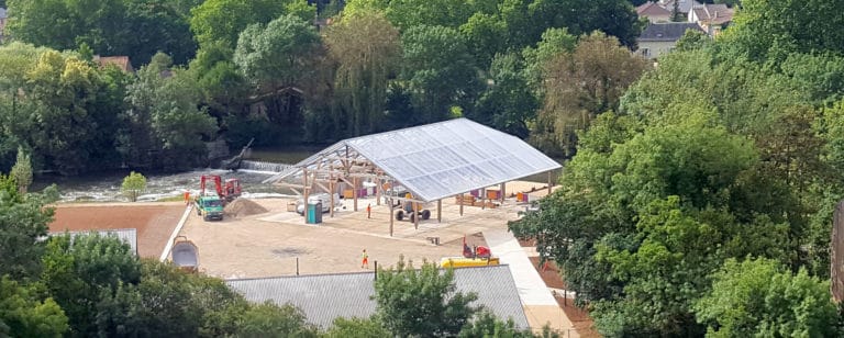 Réhabilitation d'une halle en charpente bois